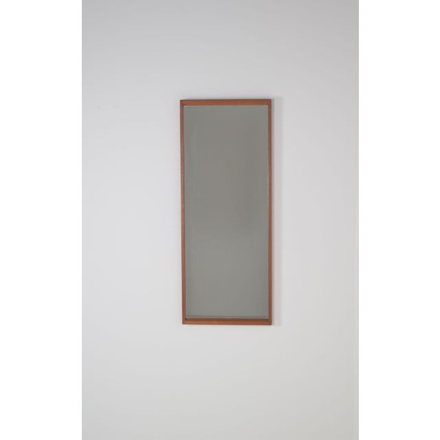 Mid-Century Modern Danish Teak Mirror by Kai Kristiansen for Aksel Kjersgaard, 1960s For Sale - Image 3 of 10
