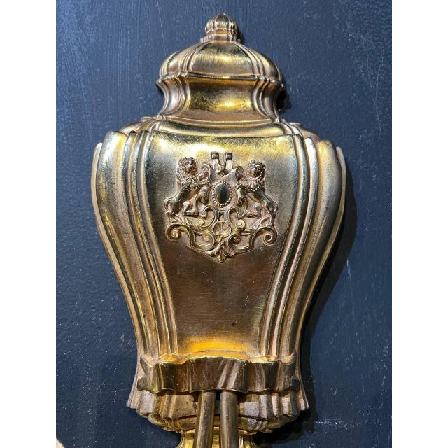 Edward F. Caldwell & Co. 1920's Caldwell Sconces With Lions - a Pair For Sale - Image 4 of 6