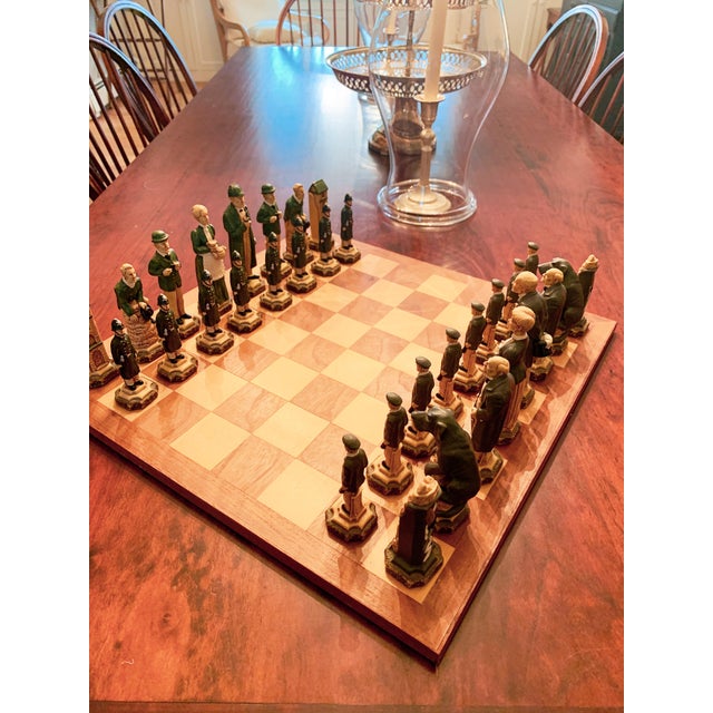 Sherlock Holmes Chess Set Handmade Studio Anne Carlton Worth $1400 New For Sale - Image 13 of 14