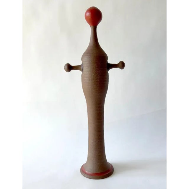 Mid-Century Modern 1960s Jack Mason Abstract Modern Stoneware Sculpture For Sale - Image 3 of 9