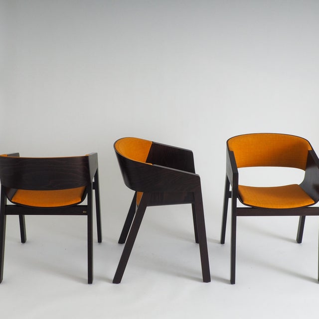 1990s Merano Armchairs by Alexander Gufler for TON, 1990s, Set of 4 For Sale - Image 5 of 13