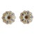 Vintage Victorian Style (Rose Motif and Gold) Porcelain Curtain Tiebacks - A Pair For Sale