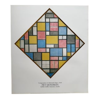 Piet Mondrian (1872-1944), Compositie in Ruitvorm, 1919, Copyright 1996 ABC/Mondrian Estate/....Printed in Holland/#844 For Sale