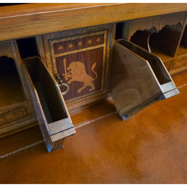 Antique Georgian Burlwood Rolltop Desk For Sale - Image 18 of 18