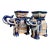 Vintage Blue Glazed Elephant Planters, Pair For Sale