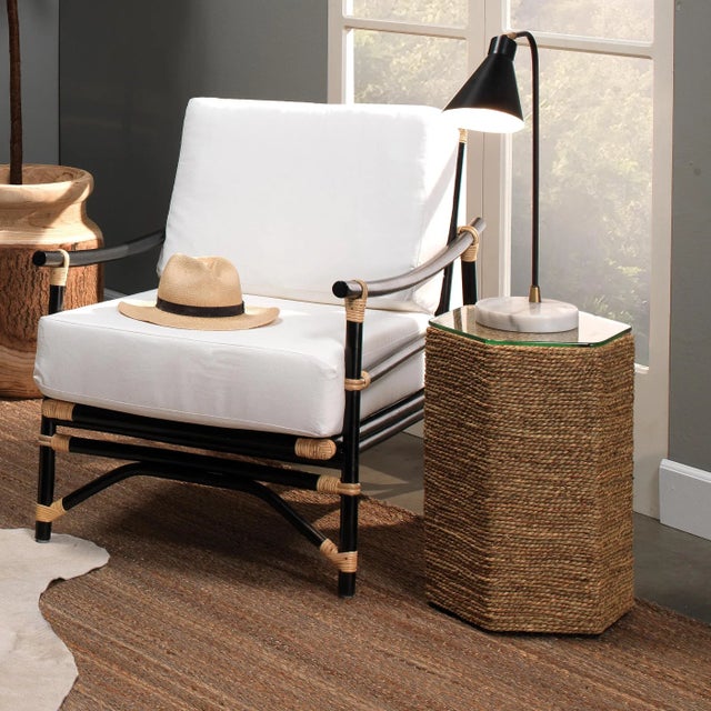 This is a coastal collection embraces organically modern simplicity in twisted sea grass. Hand-woven of 100% Natural...