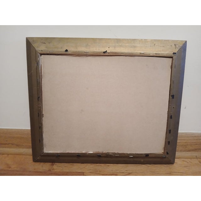 Framed Water Color Painting of a House Signed by Artist For Sale - Image 4 of 4