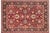 Shabby Chic Kafkaz Pak-Persian Red/Blue Wool Rug - 9'0'' X 11'8'' For Sale - Image 9 of 9