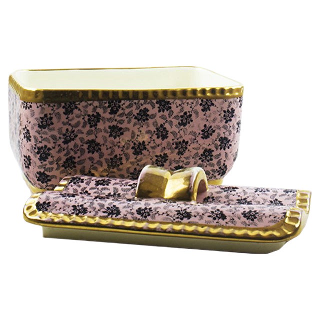 Mid-CenturyModel 1398 Bonboniere Box by Raymond Chevalier for Boch Frères, 1940s For Sale