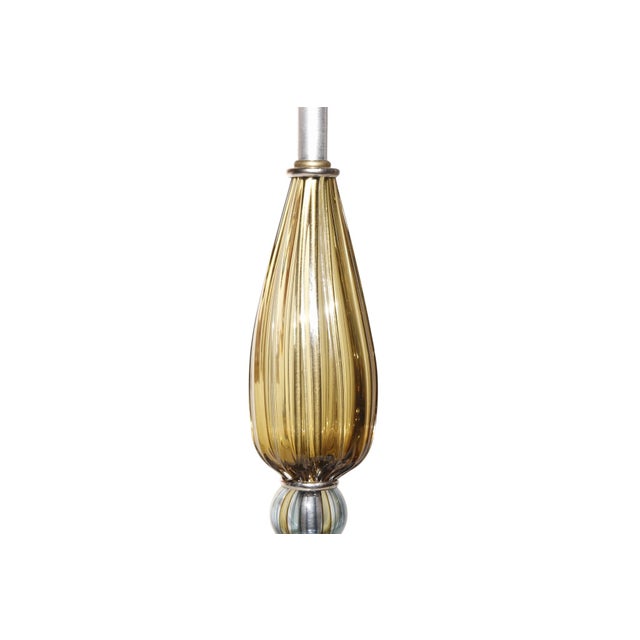 Alfredo Barbini Alfredo Barbini Attr. Filigrana Murano Glass Lamps, a Pair For Sale - Image 4 of 7