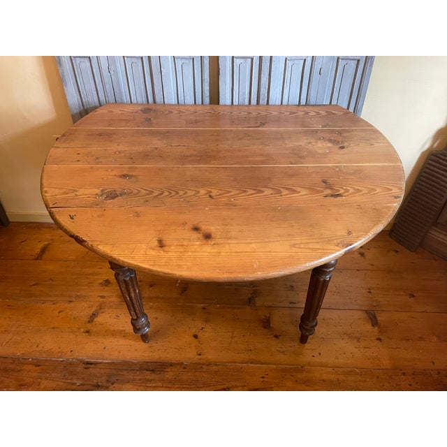 Antique French Drop-Leaf Table, 1890s For Sale - Image 3 of 18