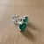 Natural Emerald Stud Earrings 14k White Gold 1.63 TCW Certified For Sale In New York - Image 6 of 14