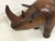 Modern Vintage Leather Rhinoceros, 1950s For Sale - Image 3 of 6