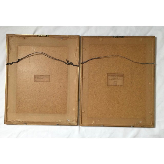 Pair of Early 20th Century Framed Prints For Sale In Philadelphia - Image 6 of 8