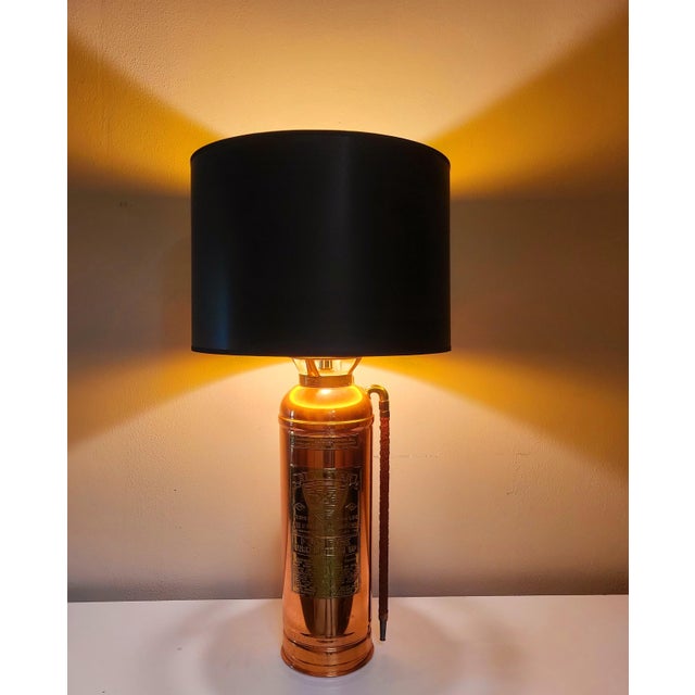 Antique Fire Extinguisher Lamp With Shade | Chairish
