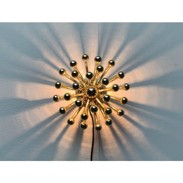 Vintage Space Age Italian Pistillino Wall Lamp by Studio Tetrarch for Valenti Luce, 1970s For Sale - Image 4 of 18