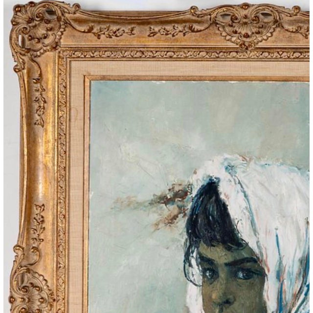 Impressionist 1960’s William Weintraub Portrait Oil Painting of Painting For Sale - Image 3 of 4
