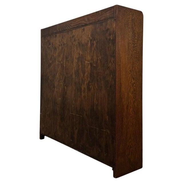 2000 - 2009 Antique 20th Century Oak Glazed Display Cupboard For Sale - Image 5 of 9
