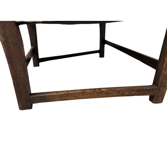 18th Century Walnut English Fireside Queen Anne Style Chair For Sale - Image 14 of 18