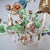 Mid-Century Modern Italian Toleware Floral Chandelier, 1960s For Sale - Image 3 of 9