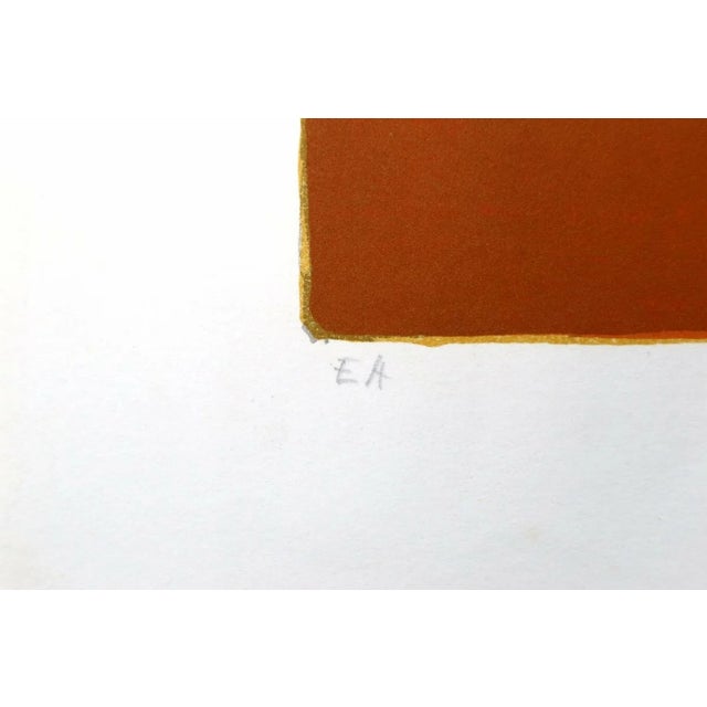 Contemporary Minaux Original Lithograph La Robe Orange 1967 Signed & Numbered For Sale - Image 3 of 5