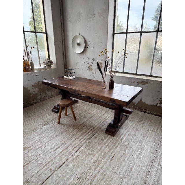 Oak Monastery Table, 19th Century For Sale - Image 5 of 18