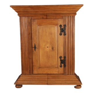 Antique Frankfurt Half-Wave Cabinet in Oak, 1780 For Sale
