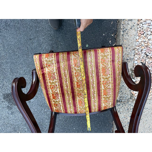 Mid 20th Century Regency Style Mahogany Dining Chairs- Set of 6 For Sale - Image 16 of 17