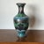 Chinese Antique Chinese Cloisonné Vase in Black Depicting Double Dragons For Sale - Image 3 of 11