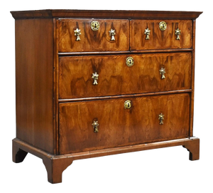 George III Burr Walnut Chest of Drawers, 1800s