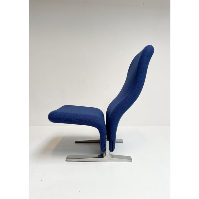 Blue Concorde F780 Armchair by Pierre Paulin for Artifort, 1960s For Sale - Image 8 of 17
