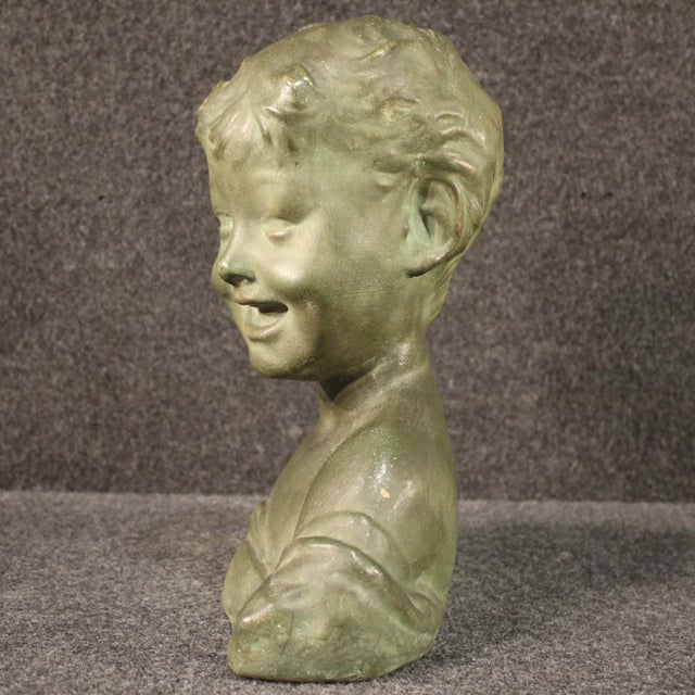 Italian Terracotta Bust of a Child, 20th Century For Sale - Image 10 of 13