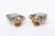 Charcoal Vintage Elsa Schiaparelli Faceted Topaz Crystal Glass Clip on Earrings, 1940's For Sale - Image 8 of 8