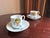 Ceramic Mid 19th Century, Victorian Revival, Limoges France, Hot Air Balloon Demitasse Cup and Saucer - Pair For Sale - Image 7 of 11
