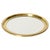 Brass and Crystal Round Serving Tray by Bellotto, Italy, 1970s For Sale - Image 11 of 11