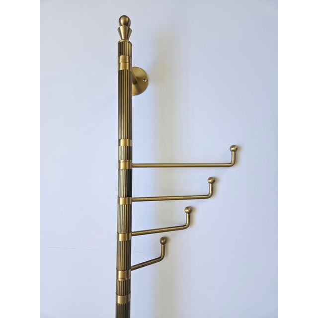 Mid-Century Brass Coat Rack, Germany, 1970s For Sale - Image 10 of 14