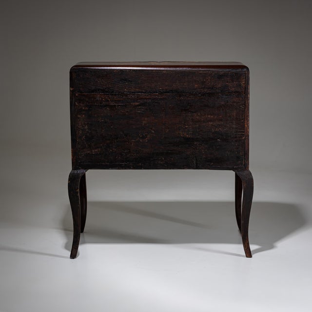 Baroque Antique Baroque Fall-Front Secretaire with Marquetry Surface, 1700s For Sale - Image 3 of 18