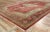 Textile Vintage Red and Green Indian Agra Rug - 10'02 X 14'02 For Sale - Image 7 of 9