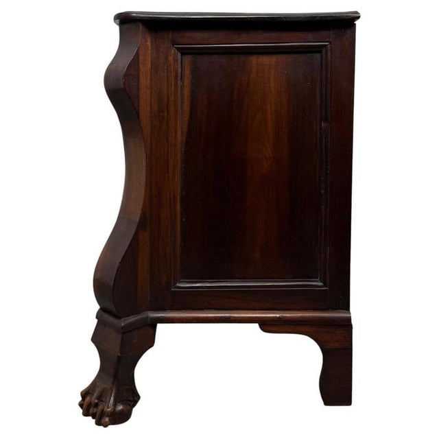 Antique Dutch Mahogany Bombe Chest of Drawers For Sale - Image 10 of 12