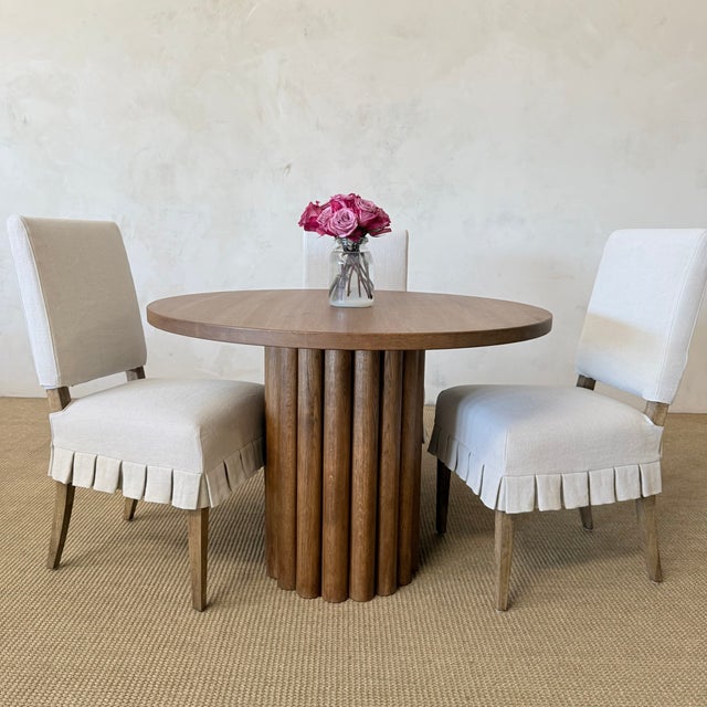 Lavene Dining Table in Montana Brown Finish 42" For Sale - Image 11 of 11