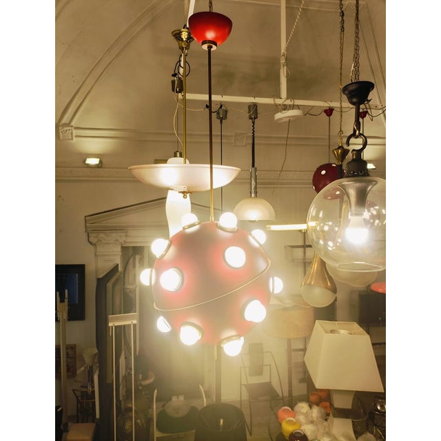 Oscar Torlasco Mod. 553 Pendant Lamp by Oscar Torlasco for Lumi, Italy, 1960s For Sale - Image 4 of 10