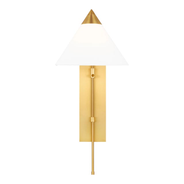 Kelly Wearstler by Visual Comfort Studio Franklin Wall Sconce, Burnished Brass For Sale