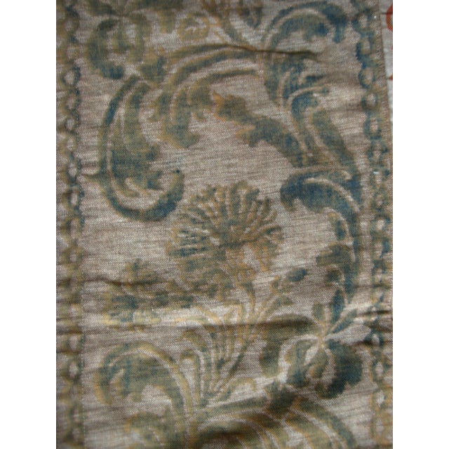 Large Antique Fortuny Farnese Tapestry or Tablecloth For Sale - Image 11 of 13