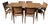Mid Century Modern Dux Swedish Dining Set – Drop Leaf Table + 6 Cane Back Chairs For Sale