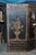 Vintage Chinoiserie Black Lacquer 8 Panel Folding Screen Room Divider 144" For Sale - Image 10 of 18
