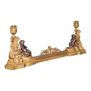Antique Adjustable Fireplace Fender, English, Bronze, Fire Kerb, Victorian, 1880