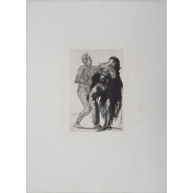 Auguste Rodin (1840-1917) (after) Pastoral, 1897 Photogravure reworked using drypoint (Goupil Workshop) and enhanced with...