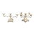 Two Vintage Candelabras Five Arm and Three Arm. Silver Tone. Wedding, Event, Dining Room, Styling, Party, Mantle. For Sale