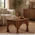 Dimensions: 24" W x 24" D x 18" H Vintage, hand carved carving panels have been thoughtfully designed and repurposed to...