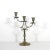 Width: 8.5 inches Height: 12 inches Depth: 4 inches Vintage brass candelabra with three staggered height arms. In good...
